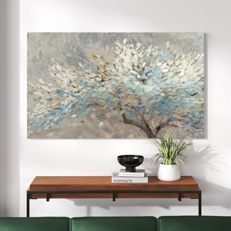 A Thousand Silver Lifetimes by Lanie Loreth - Painting, Wrapped Canvas, 36" H x 60" W, No Frame