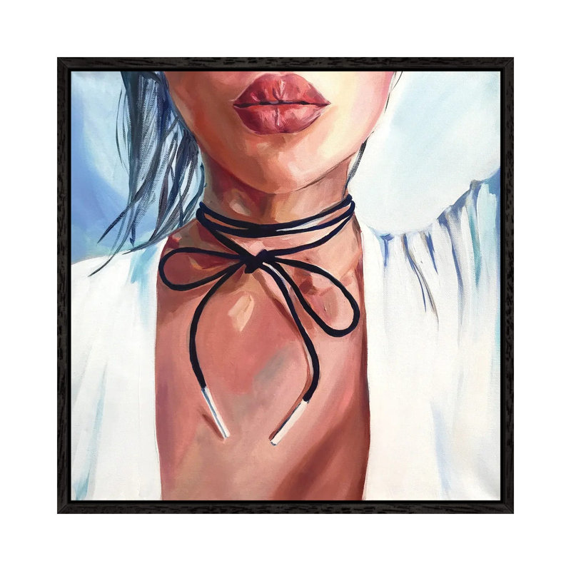 Tender 1 Piece Wall Art on Canvas, 45.72 cm H x 45.72 cm W, Black Framed