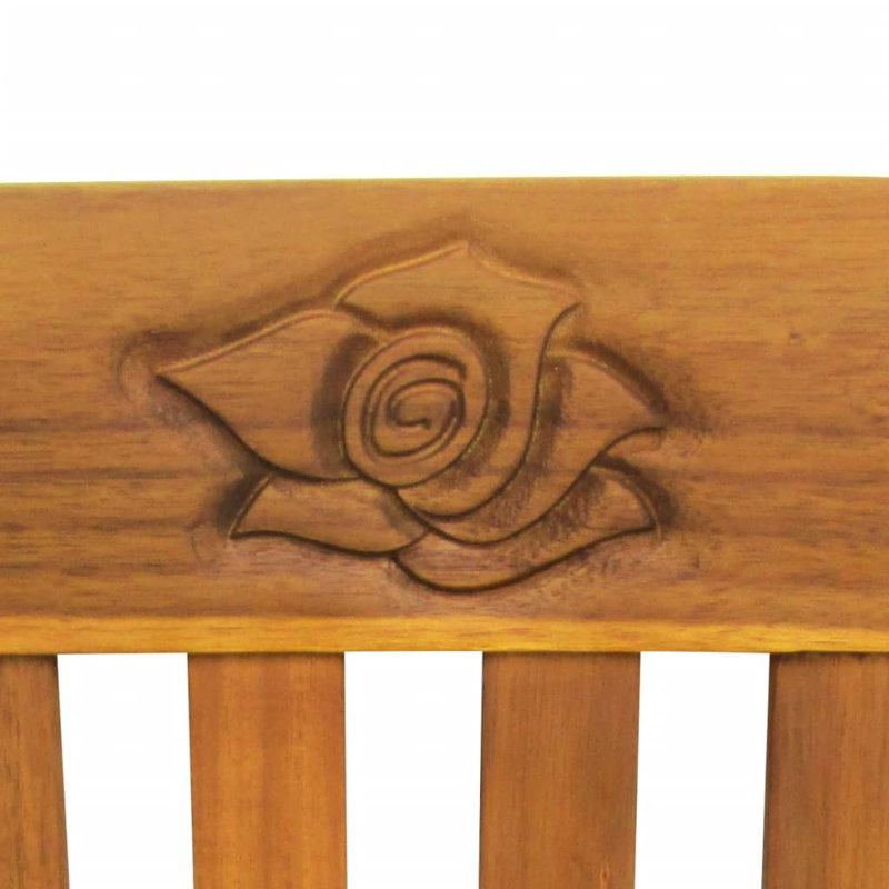 Banc de jardin en bois Brittini, Noir