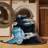 Machine Washable Space Gray Area Rug-964265234