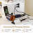 Makeup Vanity Desk with LED Mirror | Vanity Set with Outlets, Storage Drawers & Stool | Large Dressing Table Charging Station for Women | Bedroom Vanity Organizer, Marble-258122597