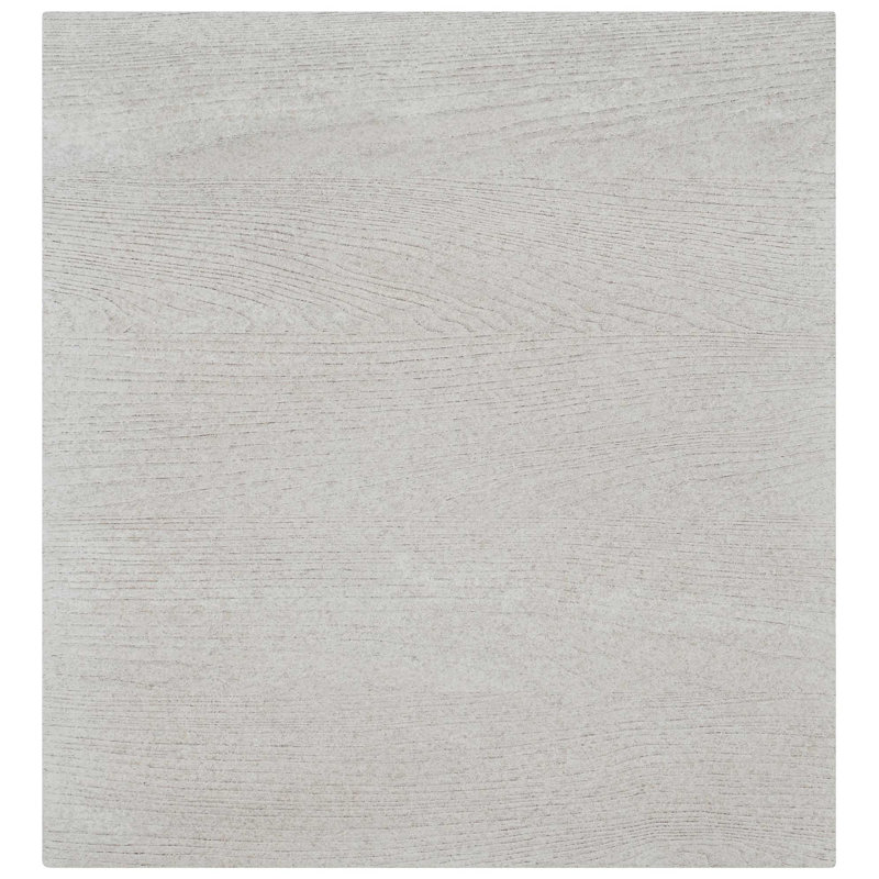 Off-White Rectangular Transitional Wood End Table