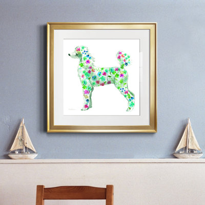 " Tapestry Poodle " Painting Print