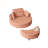 Living Room Leisure Round Single Sofa + Creative Crescent Storage Ottoman Combination-134995429