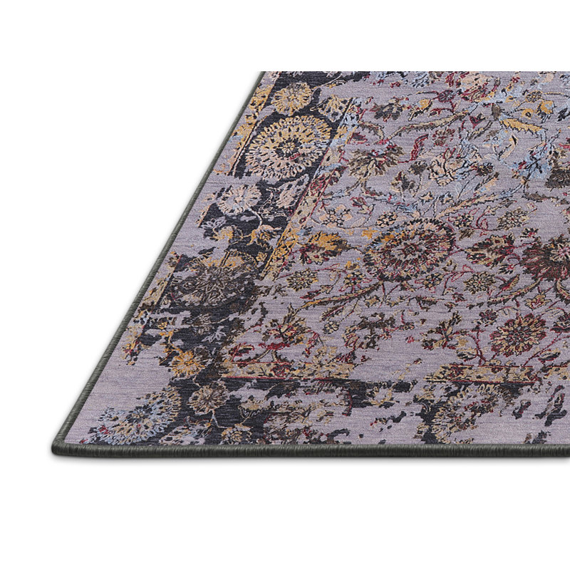 Tapis floral gris, Rectangle 4 pi x 6 pi