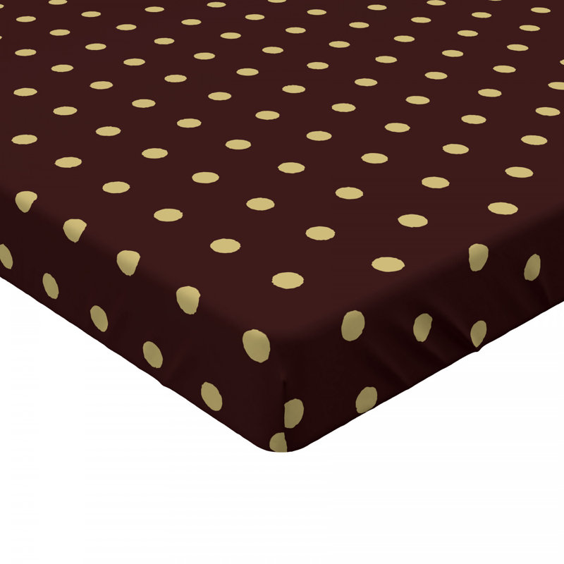 Microfiber Polka Dots Fitted Sheet, Full Fitted Sheet
