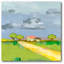 «Lay of the land I», reproduction d'art sur toile tendue-733881318