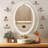 LED Oval Bathroom Mirror With Lights Vanity Mirror, With Dimmable Anti Fog Function-440467429-440467431