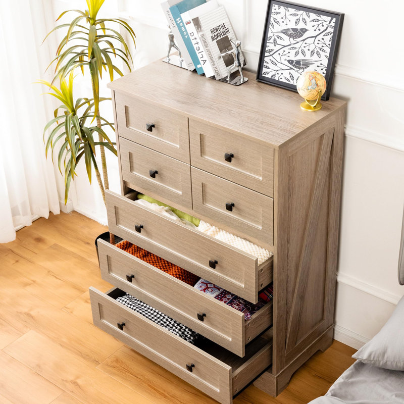31.5cm W 7 - Drawer Chest of Drawers, Grey
