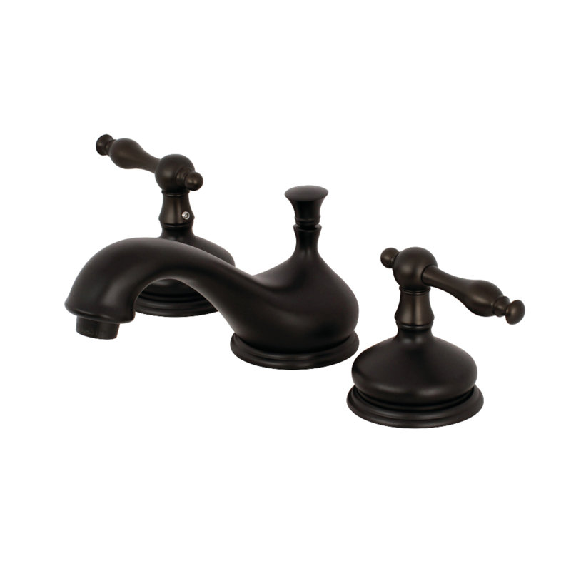 Robinet de salle de bain espacé Kingston, Noir mat