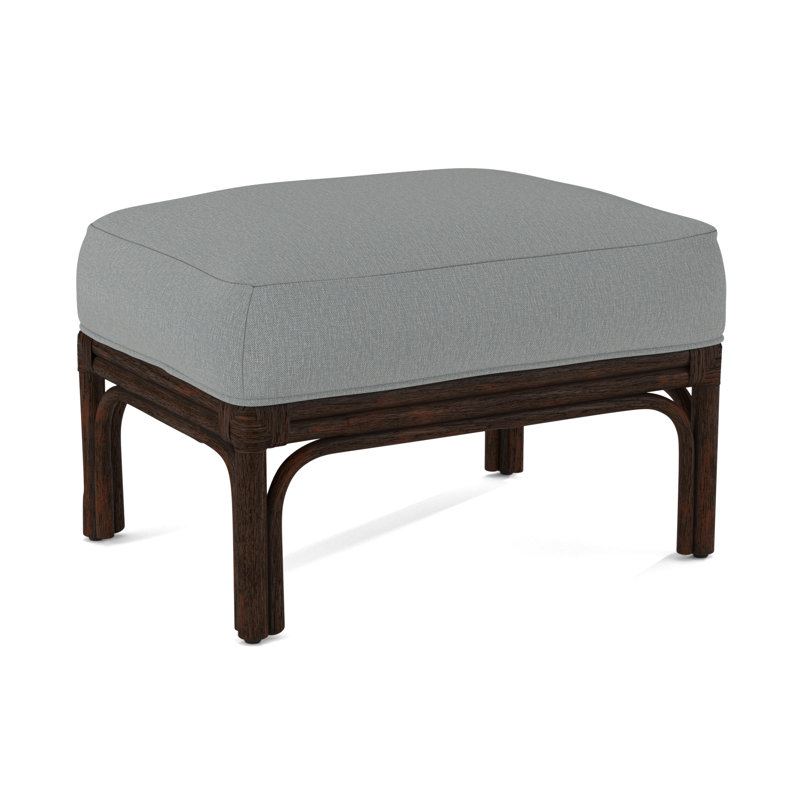 Boca Ottoman, Brown Geometric, 0456-33, Coffee
