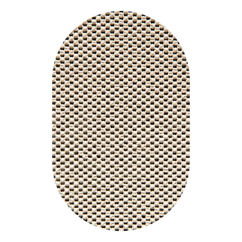 Sous-tapis antidérapant de 0,1 po d'épaisseur Uni-Eco, Ovale 4 pi 1 po x 6 pi 1 po