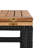5-Piece Outdoor Acacia Wood Bar Height Table And Four Stools With Cushions