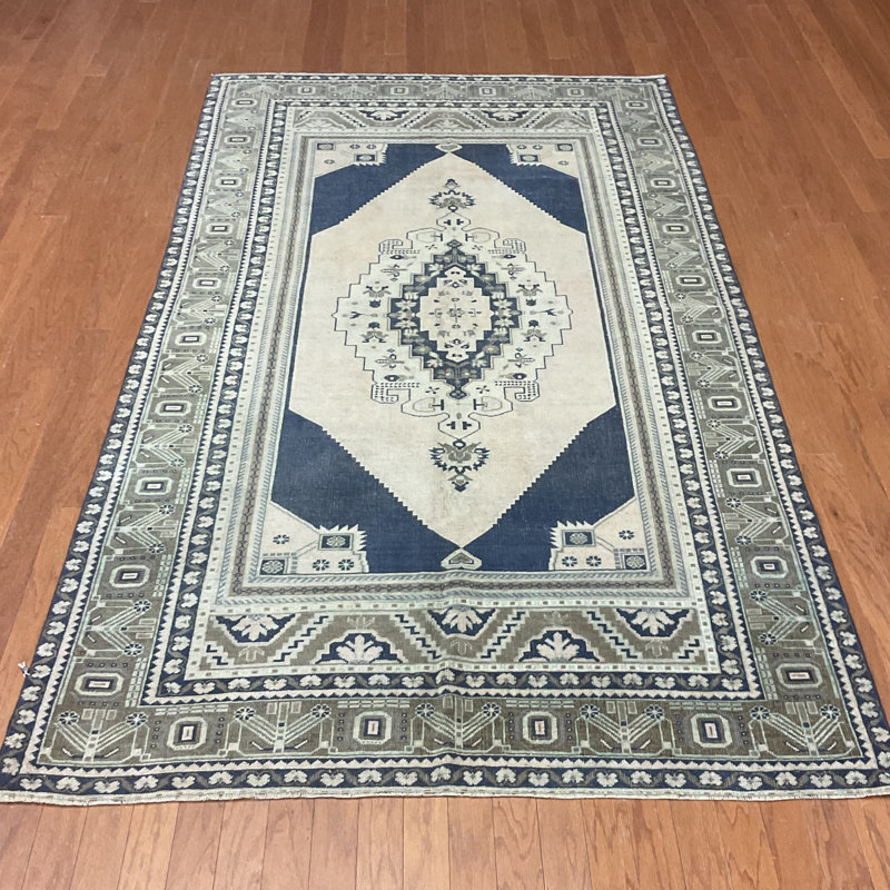 Tapis turc en laine Oushak fabriqué à la main Herat