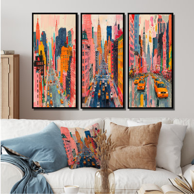 Rose, gratte-ciel de New York, collection d'art mural de New York