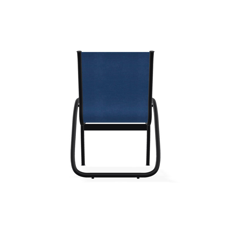 Fauteuil de patio Gardenella, Cobalt 35D Sunbrella®, Noir texturé