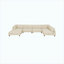 Large Seating Corduroy Modular Sectional