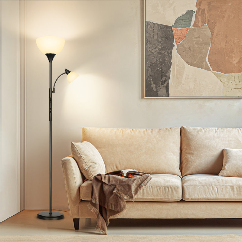 181.6cm Black Tree Floor Lamp