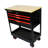 3 Drawers Multifunctional Tool Cart With Wheels And Wooden Top