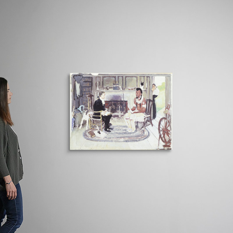 «John Sargent & Chief Konkapot», art mural sur toile, Toile tendue, H 30 po x l 40 po x P 1,25 po