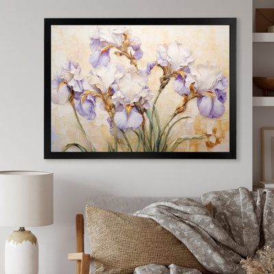 Beige minimalisme iris pétales radieux III