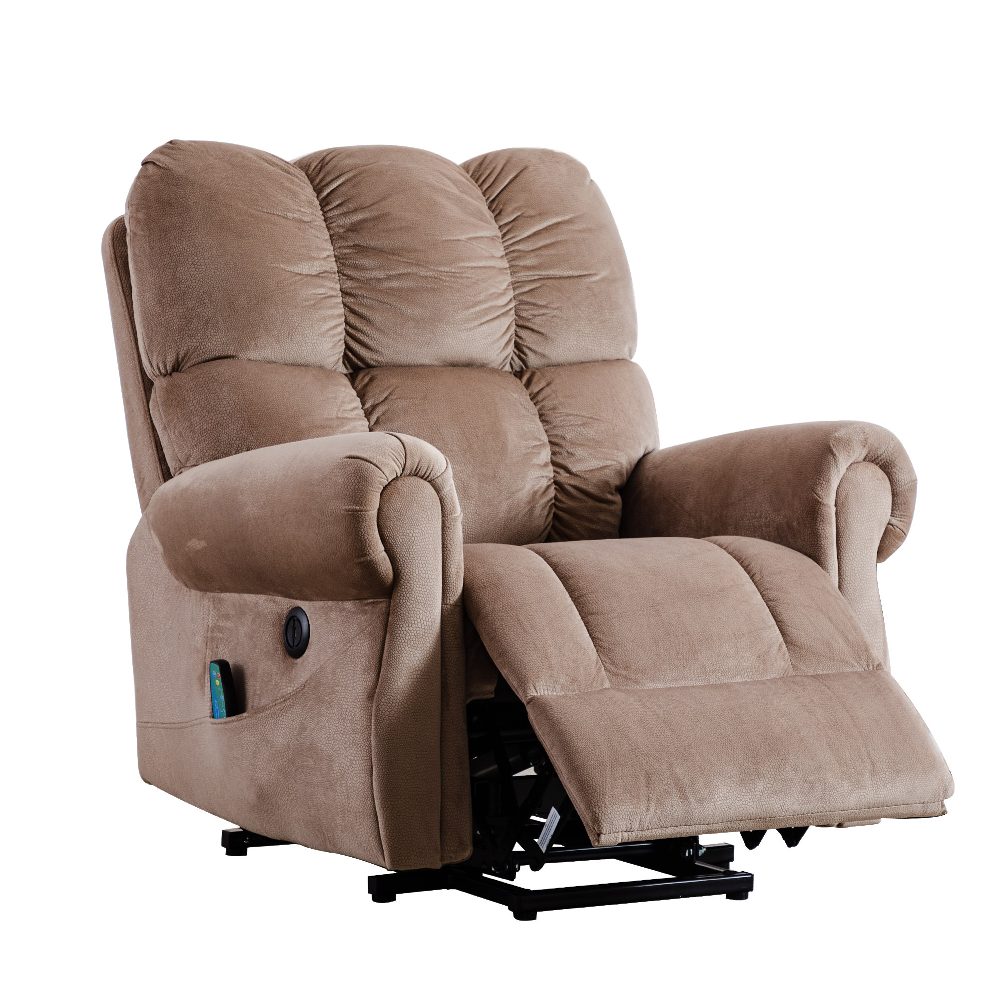 Inbox Zero Upholstered Heated Massage Chair & Reviews