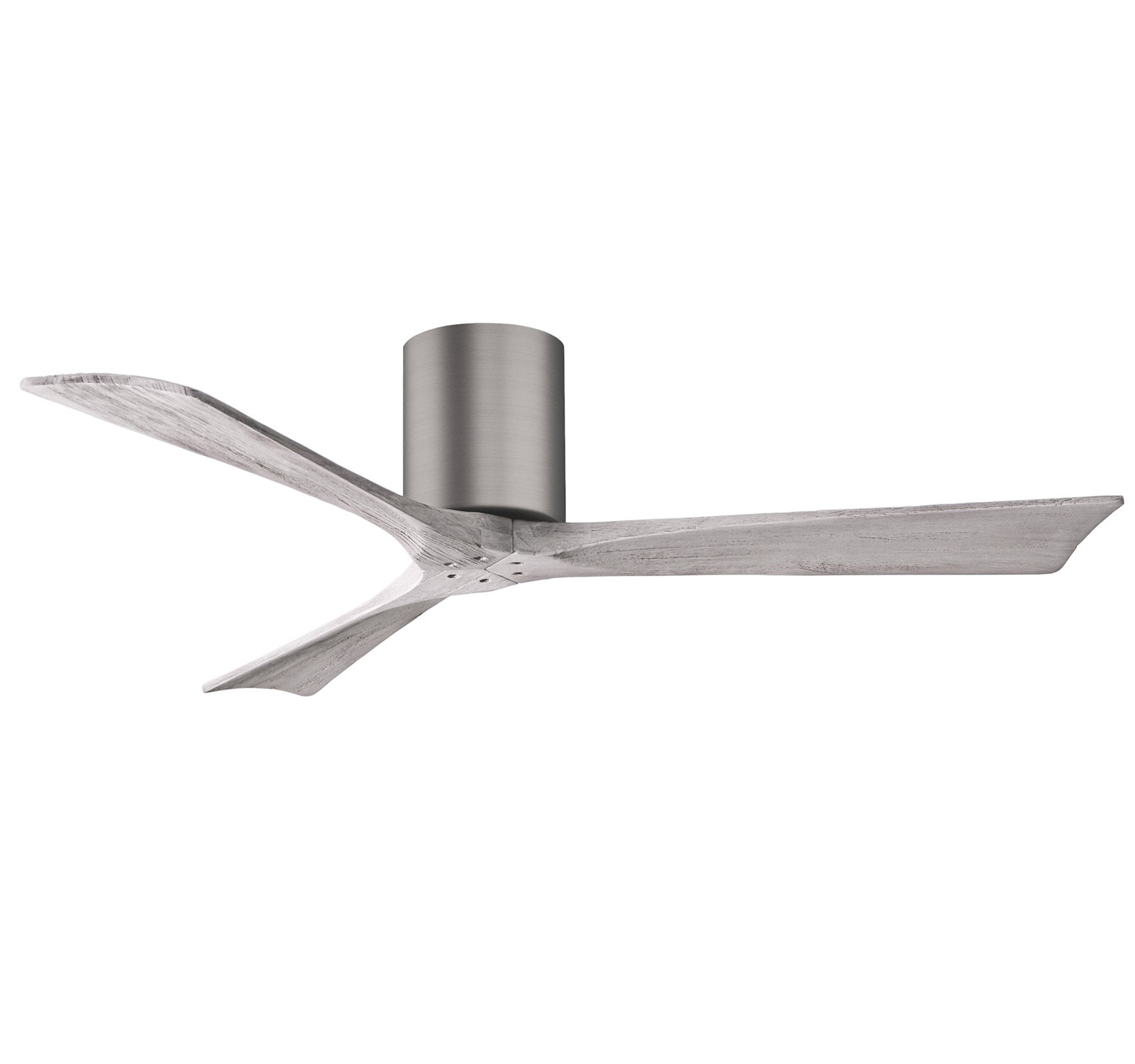 Olivier Ceiling Fan, Brushed Pewter, 52", Barn Wood Tone