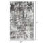 Tapis abstrait gris en polypropylène tissé à la main Siante-1205252034