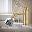 Robinet de lavabo de salle de bain moderne à un trou-101924996