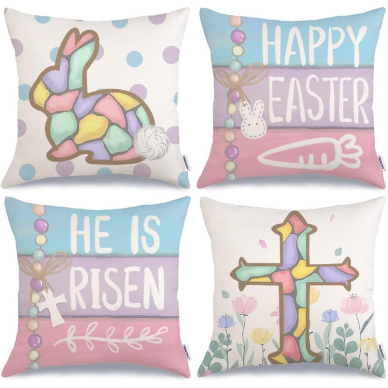 Housse de coussin réversible 