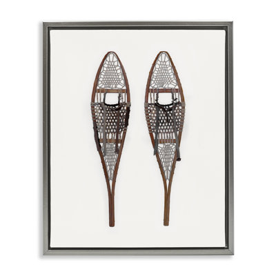 «Minimal Winter Snow Shoes», art mural sur toile par Charity Henderson