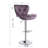 Anjolee 32.5'' Swivel Adjustable Height Counter Stool with Metal Frame-954967273