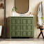 " olive green bathroom vanity | organizer with sink & combo cabinet set | ample storage for bathroom essentials (113 characters)