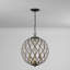 Luminaire sphère suspendu 4 lumières lanterne Fianna