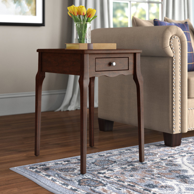 Table de bout avec rangement Pinckney , Espresso
