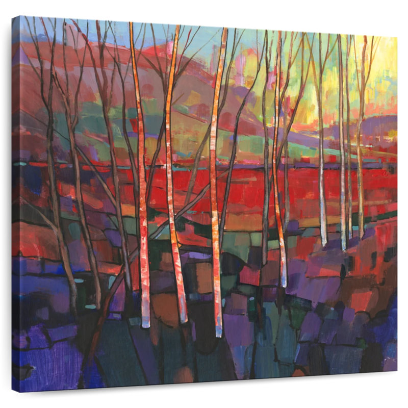 Alvord Patchwork Trees I, 10" H x 10" W