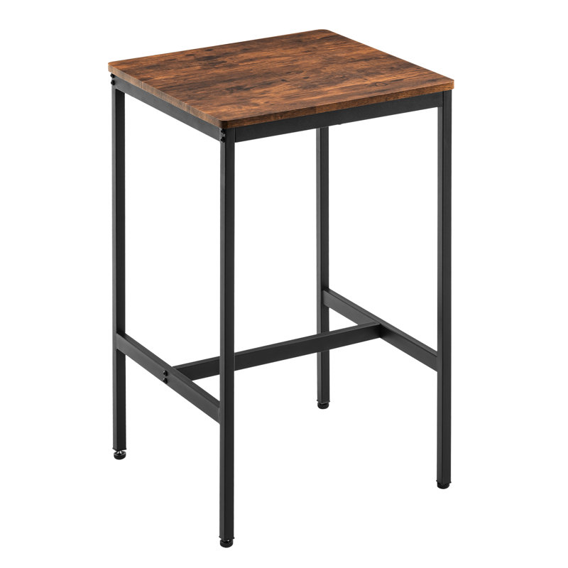 Square Bar Table,small Kitchen Dining, Cocktail Table,high Top Pub For Party,sturdy Metal Frame,space-saving Narrow For Living Room,kitchen,bar