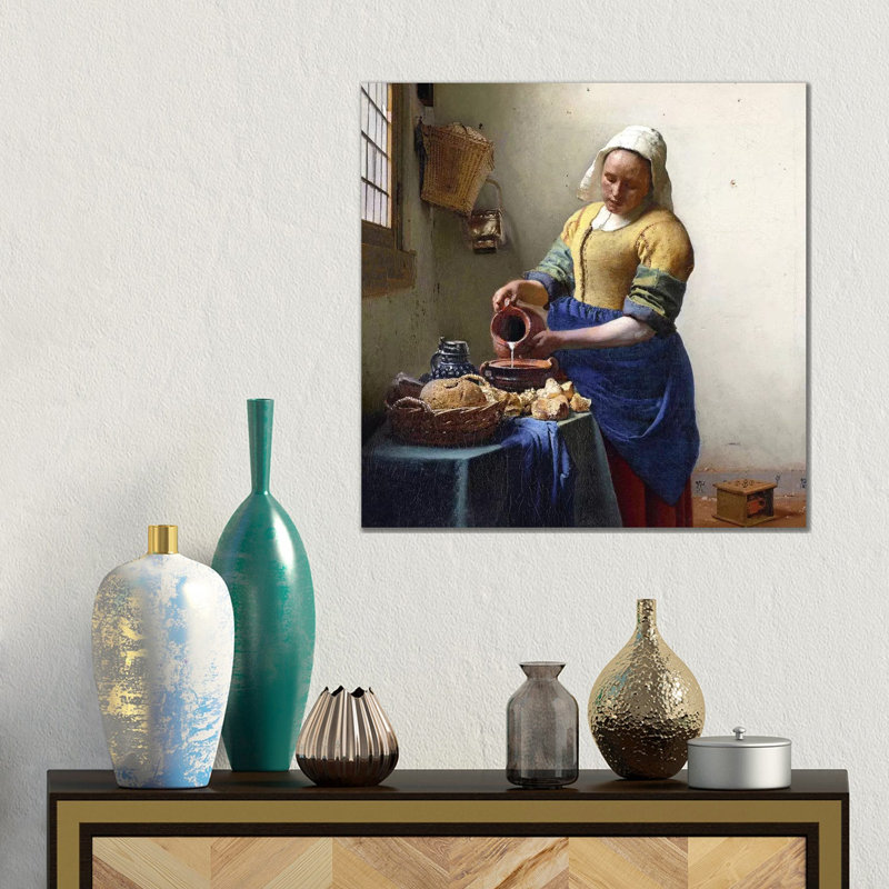 The Milkmaid- Gallery-Wrapped Canvas Giclée, 18" H x 18" W