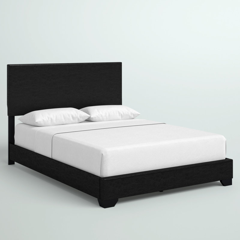 Lit tapissier standard Anchorage, Grand, Noir