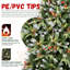 Arbre de Noël 9 pi avec 750 lumières DEL chaudes, 3750 branches en PE + PVC, baies rouges, pommes de pin et support en métal stable