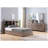 Full Bookcase Headboard Six Shelves Three Shelves Adjustable Top Panel Rounded Corners Hazelnut Color