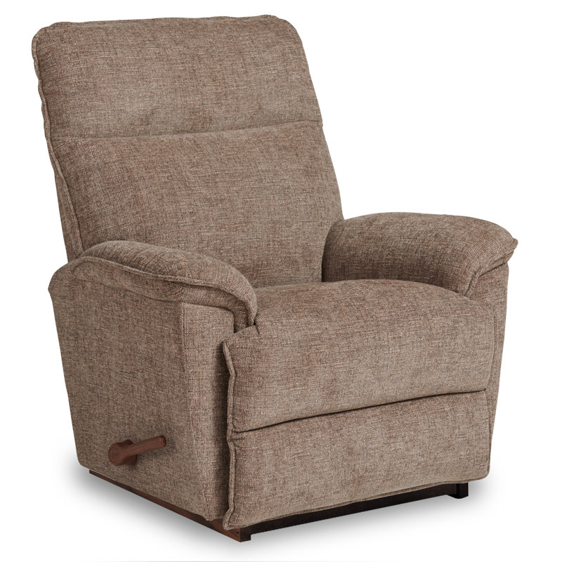 Jay Manual Rocking Recliner, Mushroom 100% Polyester