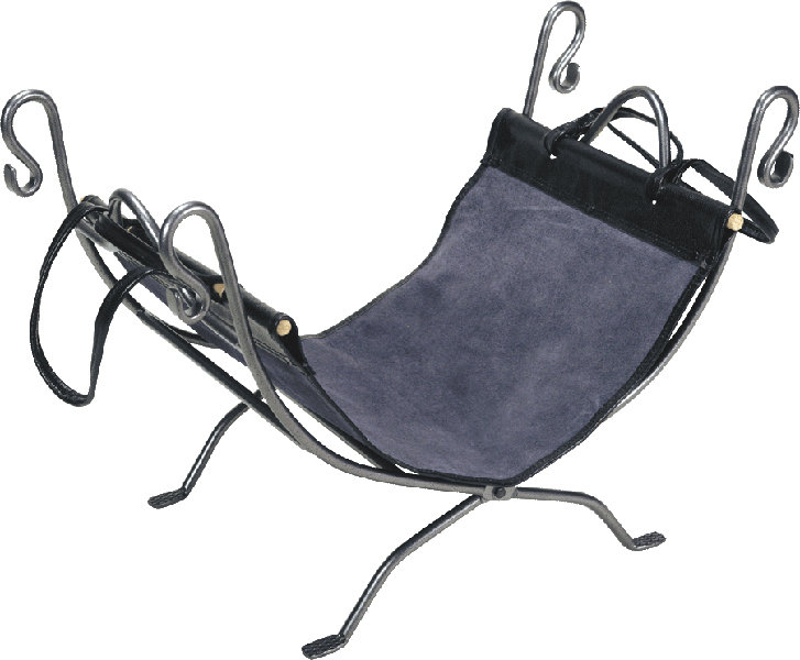 Linly Steel Log Rack, Natural Iron