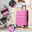 Ensemble de valises Hardshell ABS - Valises légères et durables avec deux roulettes pivotantes, tailles de bagage à main et pour bagages-132005447
