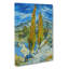 The Poplar Trees by Vincent Van Gogh - Wrapped Canvas Painting-61883245