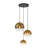 3 - Light Sculptural Gradient Glass Globe Cluster Pendant-1581719545