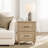 Ensemble de commode et table de chevet 3 pièces 3 pièces, chêne