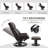 Massage Recliner Chair With Ottoman, 360° Swivel Recliner And Footstool, PU Leather Reclining Chair With Side Pocket And Remote Control