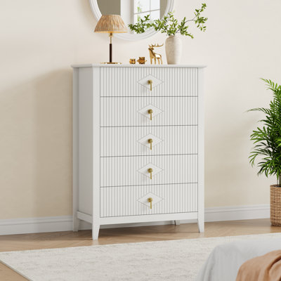 Commode 5 tiroirs White