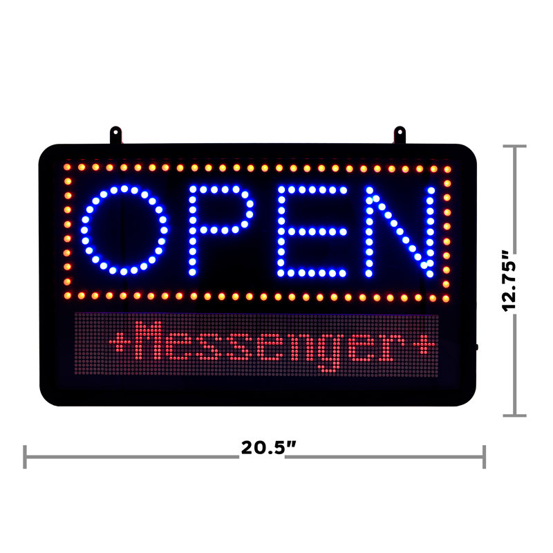 LED Programmable Message Board Open Sign